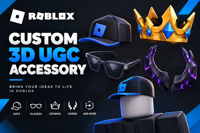 create a custom 3d roblox ugc accessory