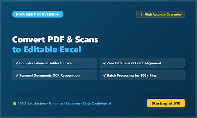 convert pdf and scans into editable excel or word