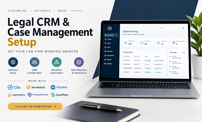 setup migrate and automate docketwise clio and lawmatics CRM