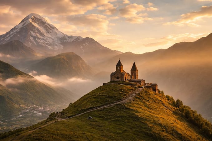 create a 17 days caucasus self drive travel itinerary