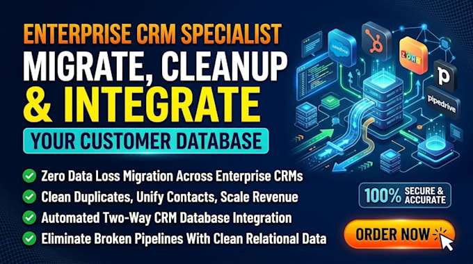 migrate, cleanup, and integrate your customer database across enterprise crms