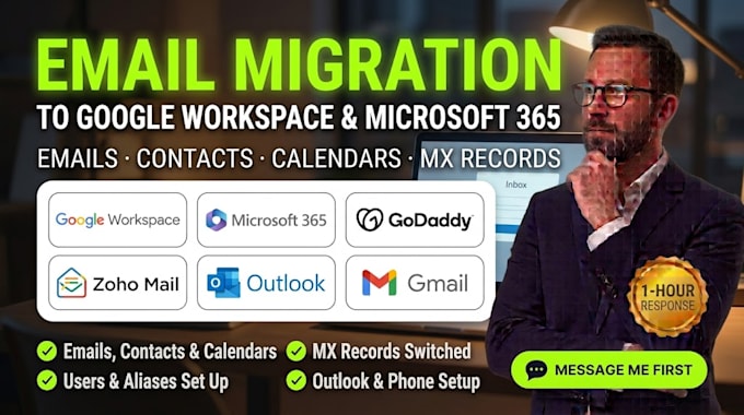 google workspace migration microsoft 365 godaddy email imap move mailboxes