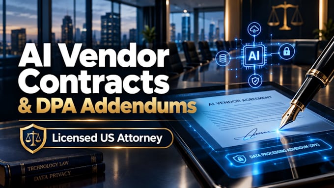draft ai vendor contract terms and a data processing addendum