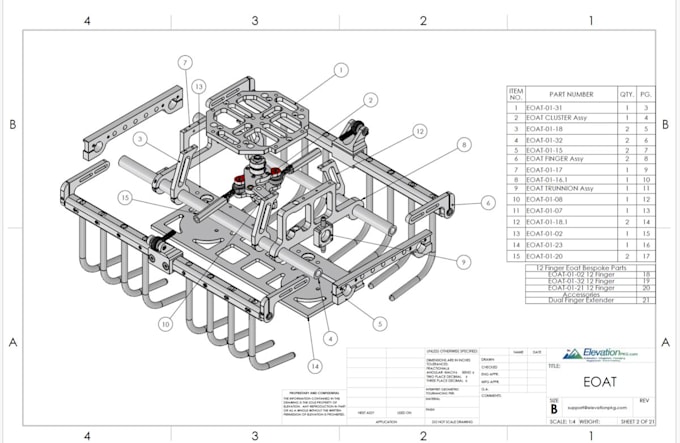 design robotic assembly fixture end effector, gdt tolerance solidworks