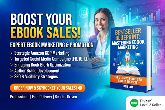 do ebook design and mock up for you