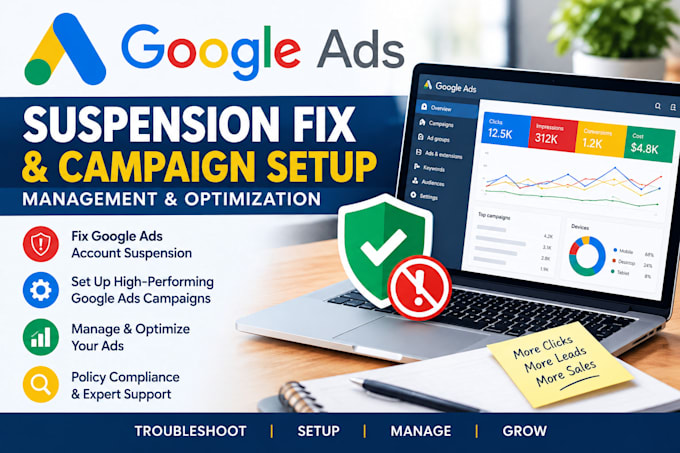 fix google ads account suspension and circumventing system policy