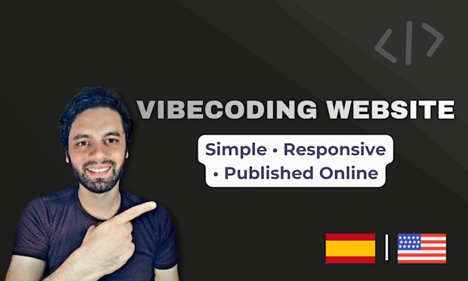 build a website with vibe coding in english or spanish