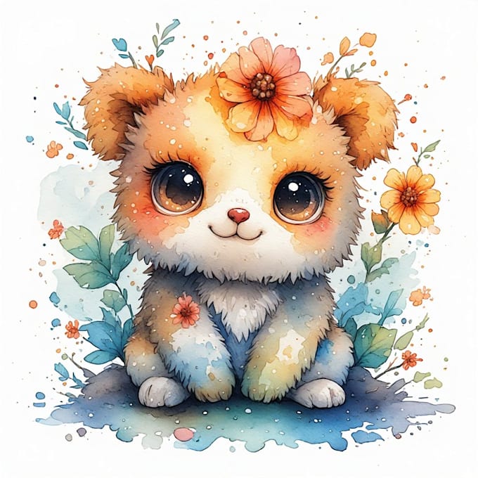 make cute watercolour illustrations