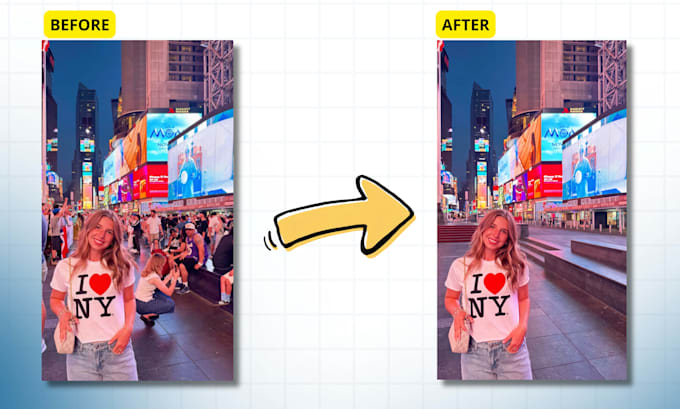remove unwanted people or objects from your photo