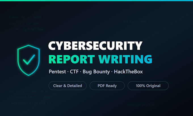 write professional cybersecurity report