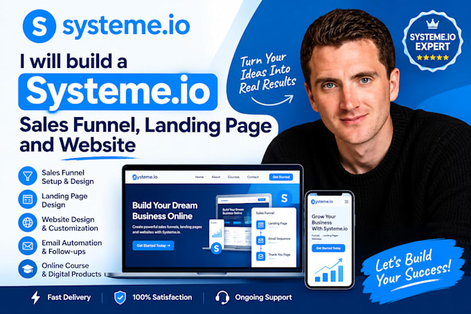 spain systeme io salesfunnel systeme io landing system io website design expert