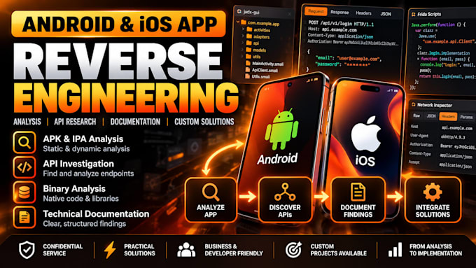 reverse engineer android and ios apps for analysis