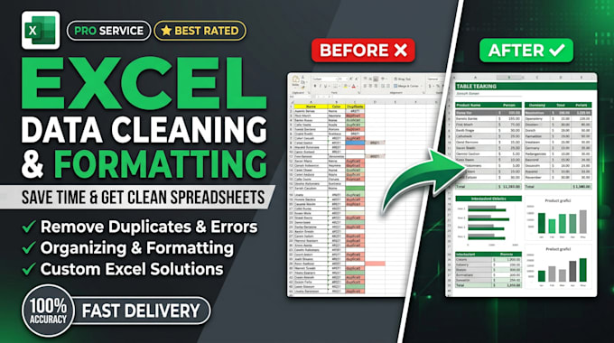 save your time by cleaning and formatting your data