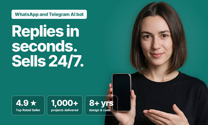 build a whatsapp or telegram ai chatbot for sales and support