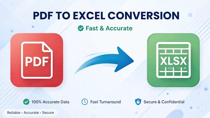 convert PDF to excel, image to excel and clean the spreadsheet