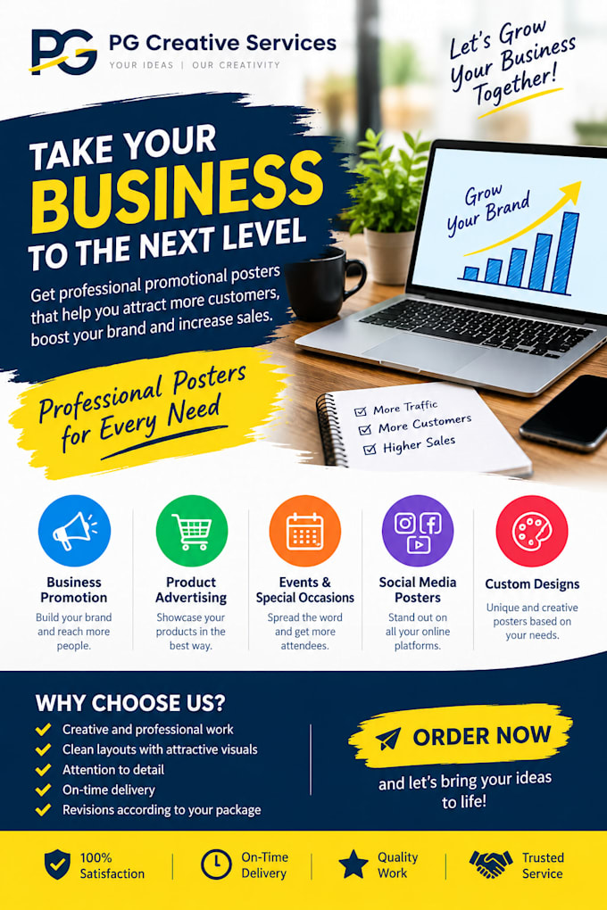 design professional promotional posters