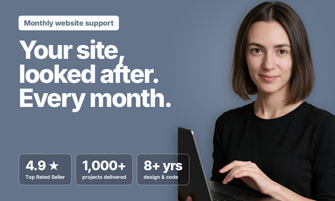provide website maintenance and monthly support for your web app
