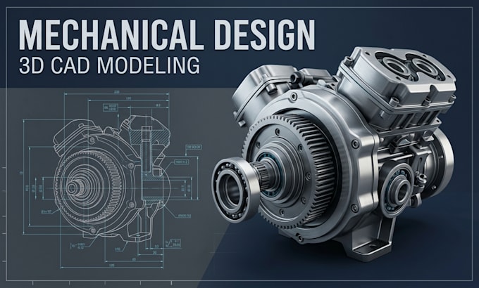 do mechanical design, 3d cad modeling and dfm engineering
