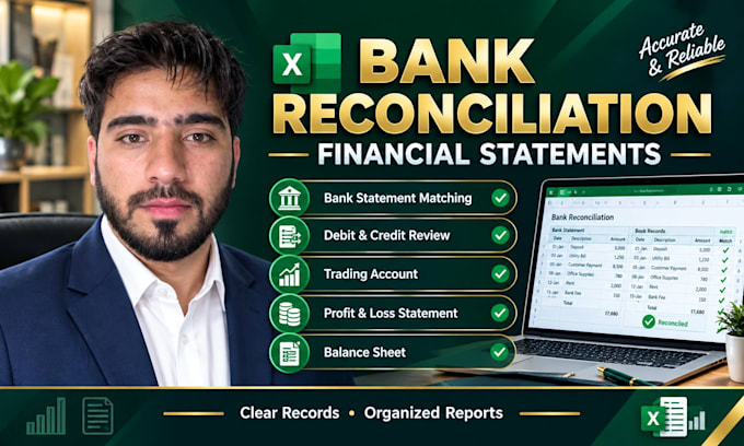 do bookkeeping and bank reconciliation in excel