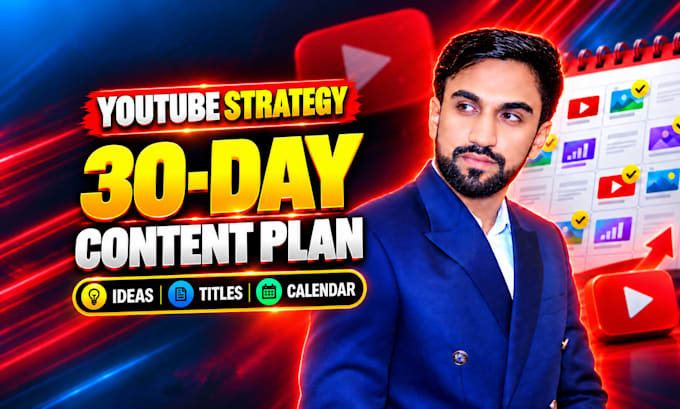 create a youtube content strategy and 30 day content calendar