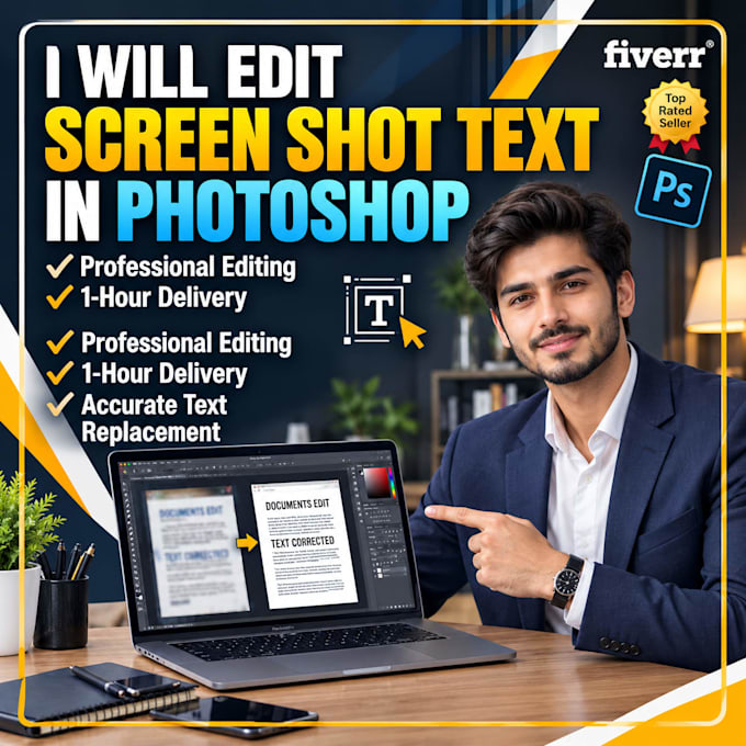 edit any document screenshots and images in photoshop