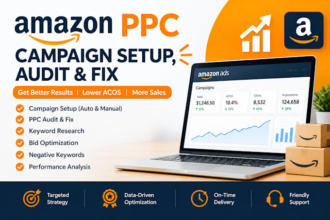audit, setup, and fix amazon PPC sponsored ads expertly