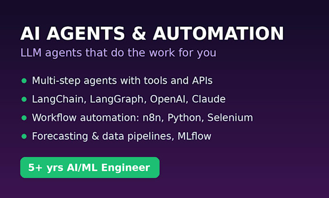 build ai agents and automate your workflows with llms