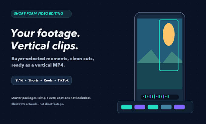 edit your footage into vertical short videos
