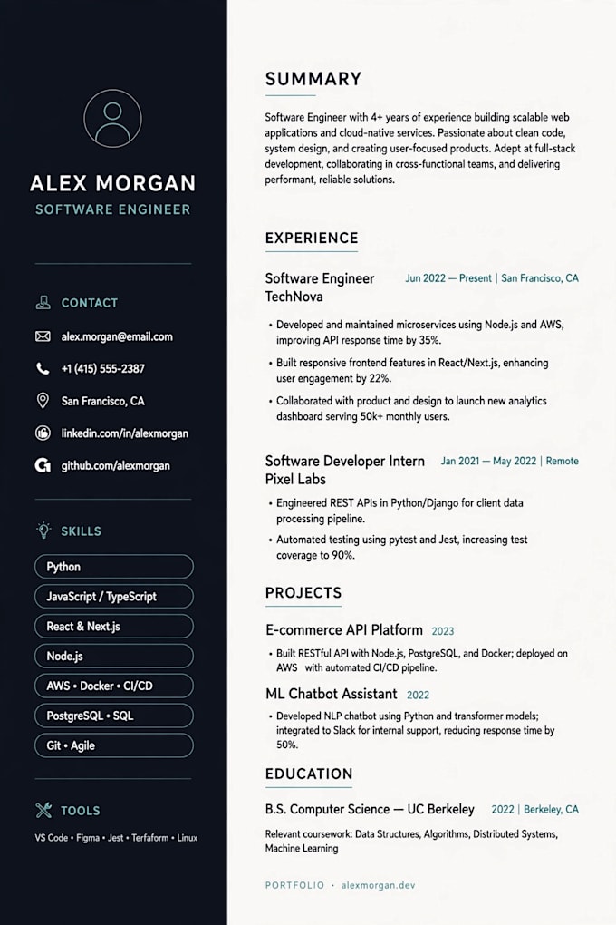 write an ats optimized resume, CV, and cover letter