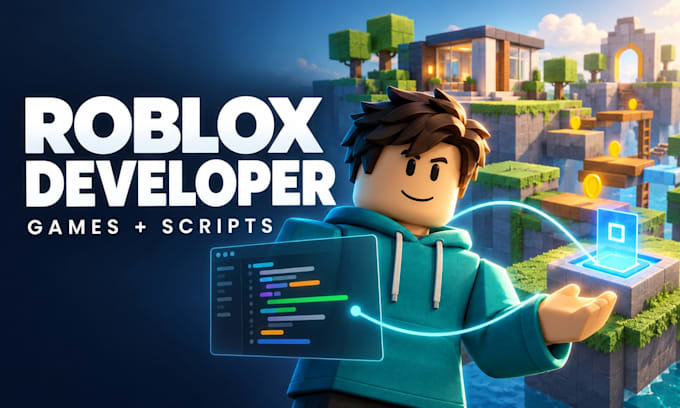 develop custom roblox games and scripts in roblox studio as a roblox developer