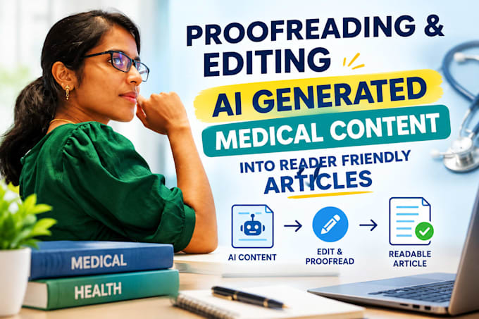 proofread and edit ai generated medical contents