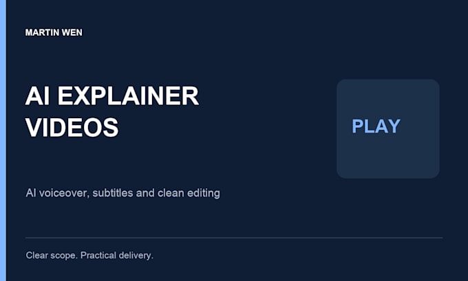 create an explainer video with ai voiceover and subtitles