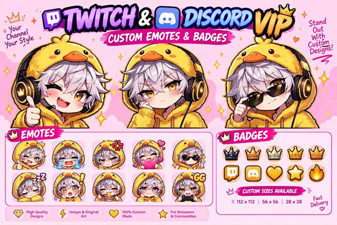 create custom twitch emotes and sub badges