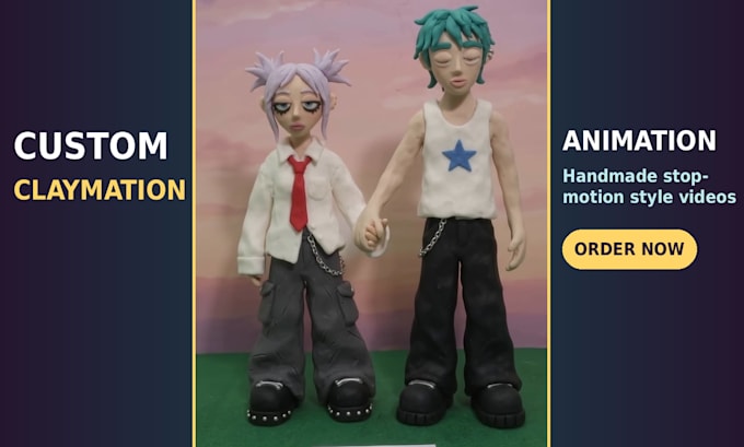 create unique 3d claymation for music and commercials