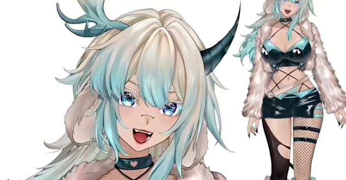 design vtuber model live2d vtuber model live 2d vtuber model 2d vtuber model