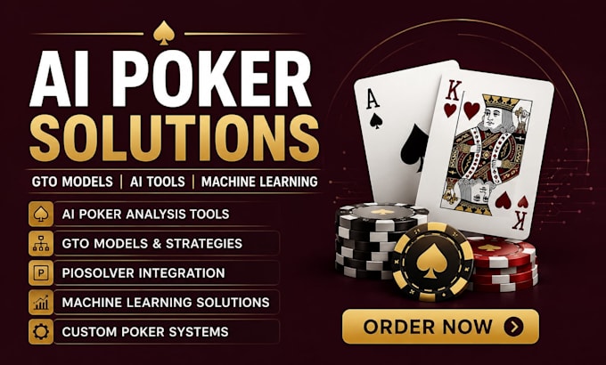 build ai poker analysis tools, gto models, and machine learning solutions