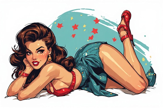 create nostalgic vintage illustration art