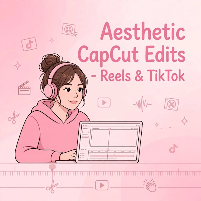 create aesthetic capcut template and viral reels edit