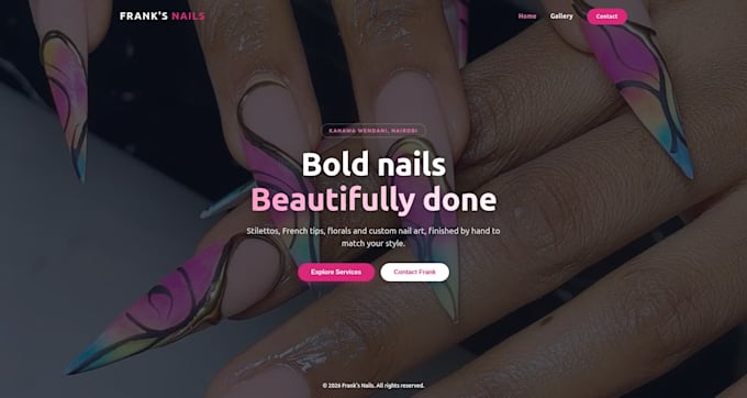 build a responsive react or nextjs landing page