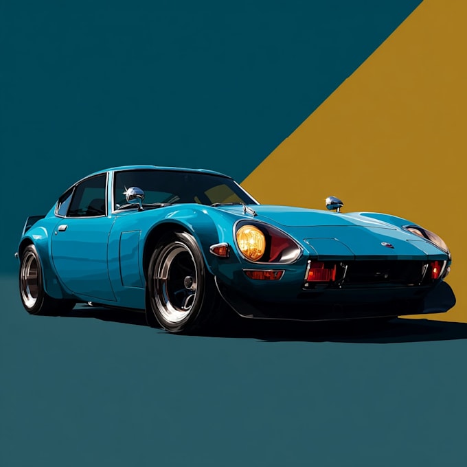 transform your car photo into a cool poster