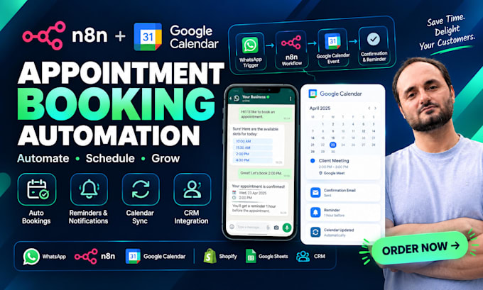automate appointment booking with n8n and google calendar