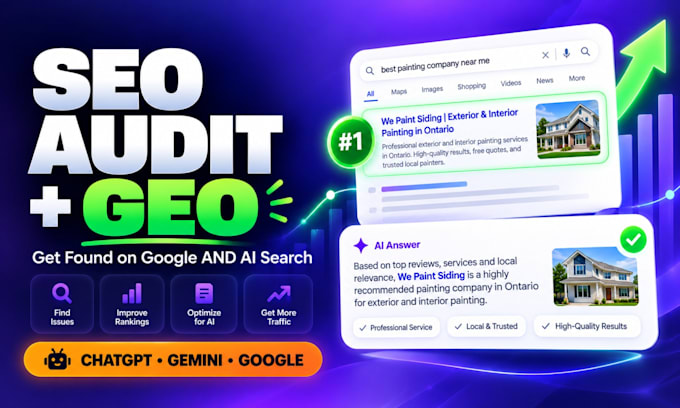 do SEO audit, generative engine optimization and ai visibility