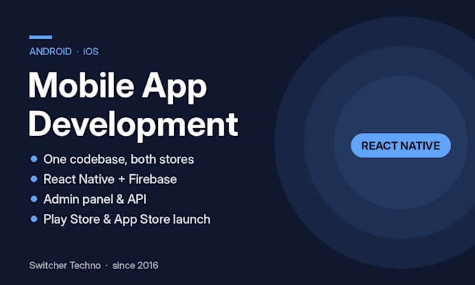 develop your android and ios mobile app in react native