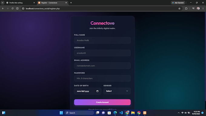 create a professional responsive website using HTML CSS PHP