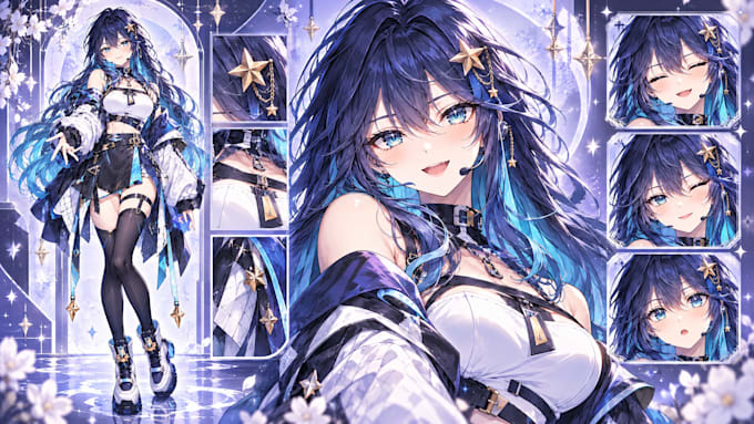 design vtuber model character vtuber rigging anime vtuber streaming avatar
