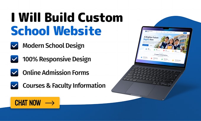 build custom school website with react