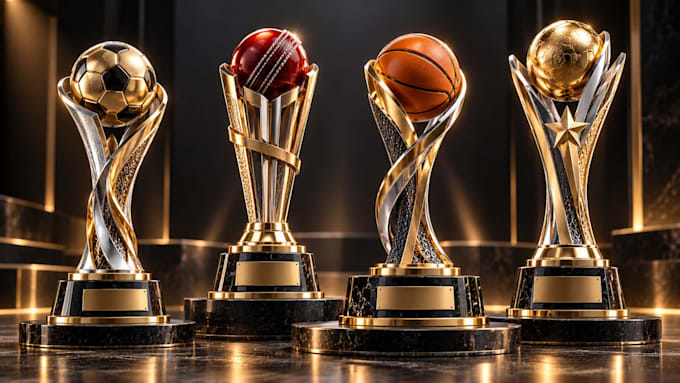 design a custom 3d trophy award and provide source file