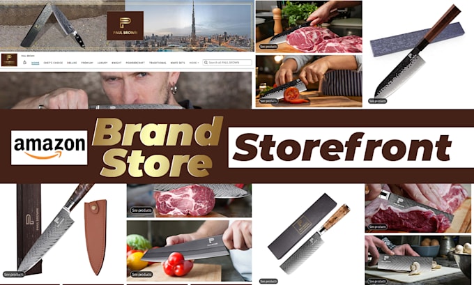 develop amazon brand store or storefront design