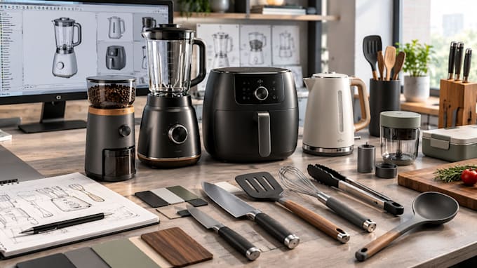 create consumer product designs, 3d cad models, home appliances and prototypes