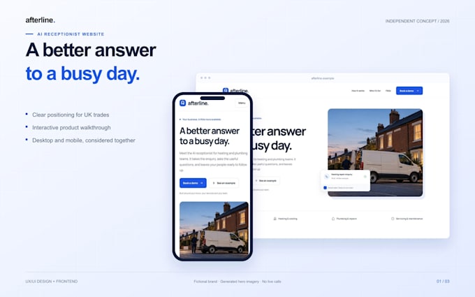 design and develop a responsive business or saas website